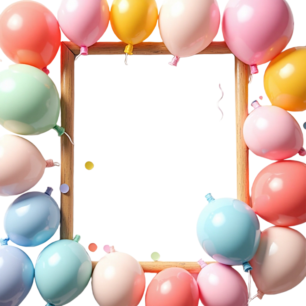 Colorful Balloon Frame